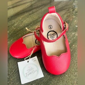 Little Love Bug Red- “The Olivia” Dress Shoes for Kids-
